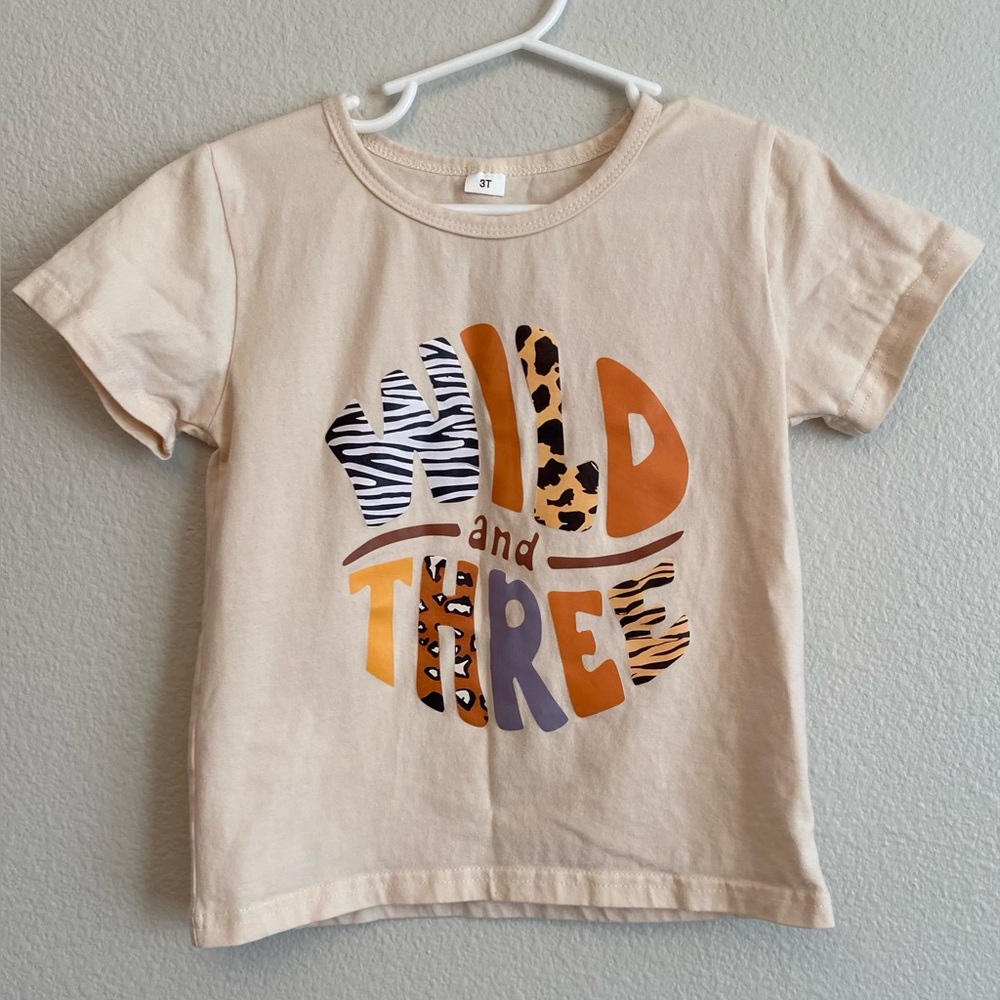 Toddler Wild & Three Tee